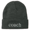 Coach Embroidered Long Beanie