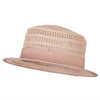 Women's Crochet Weave Paper Braid Boater Hat