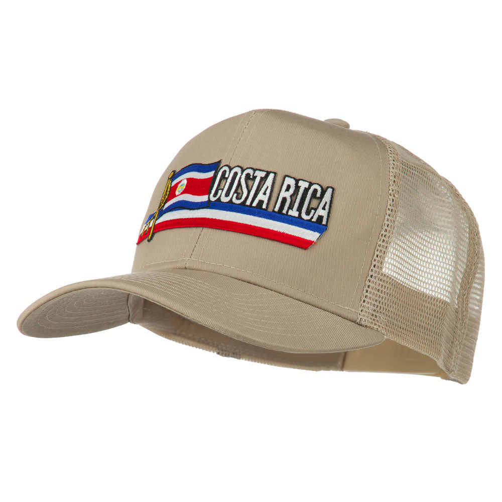 Costa Rica Flag Patched Mesh Cap