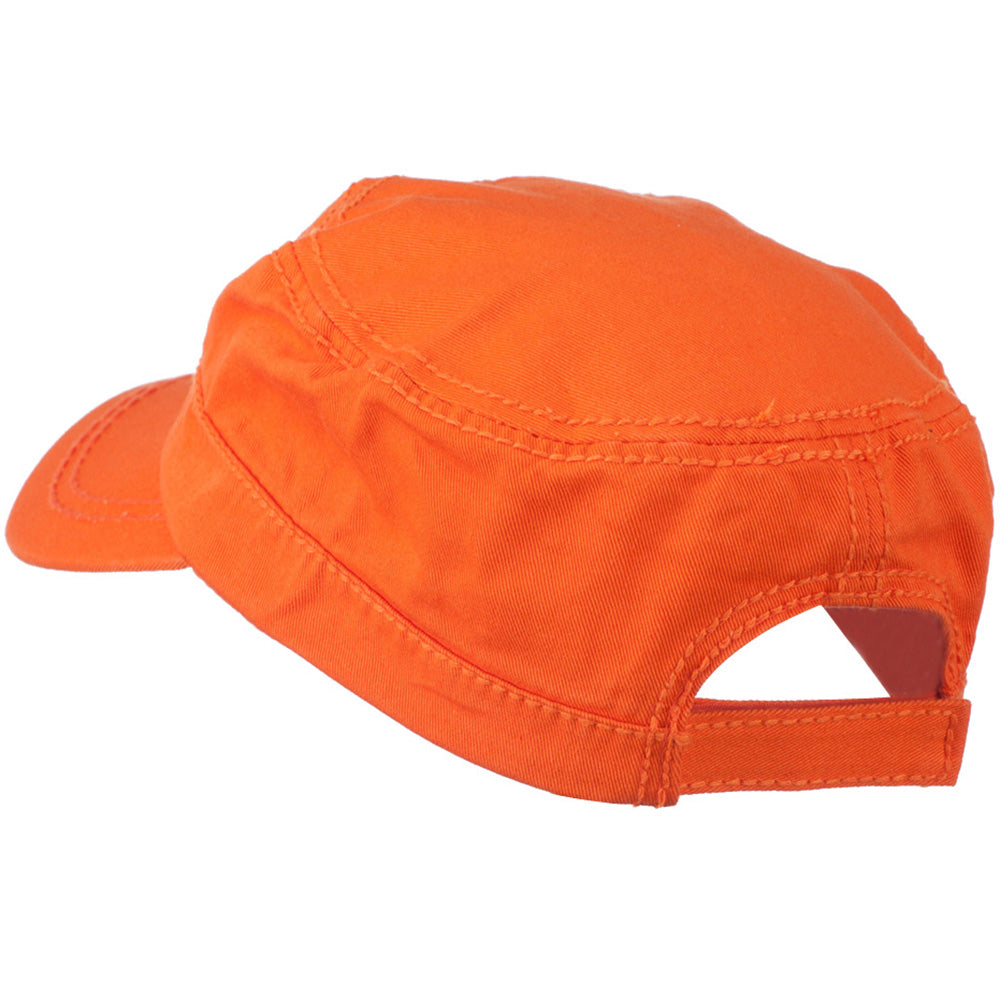 Orange sales military cap