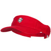 Dalmatian Head Embroidered Pro Style Cotton Washed Visor