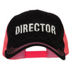 Director Embroidered Big Size Two Tone Neon Mesh Cap