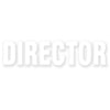 Director Letters Heat Transfers Sticker