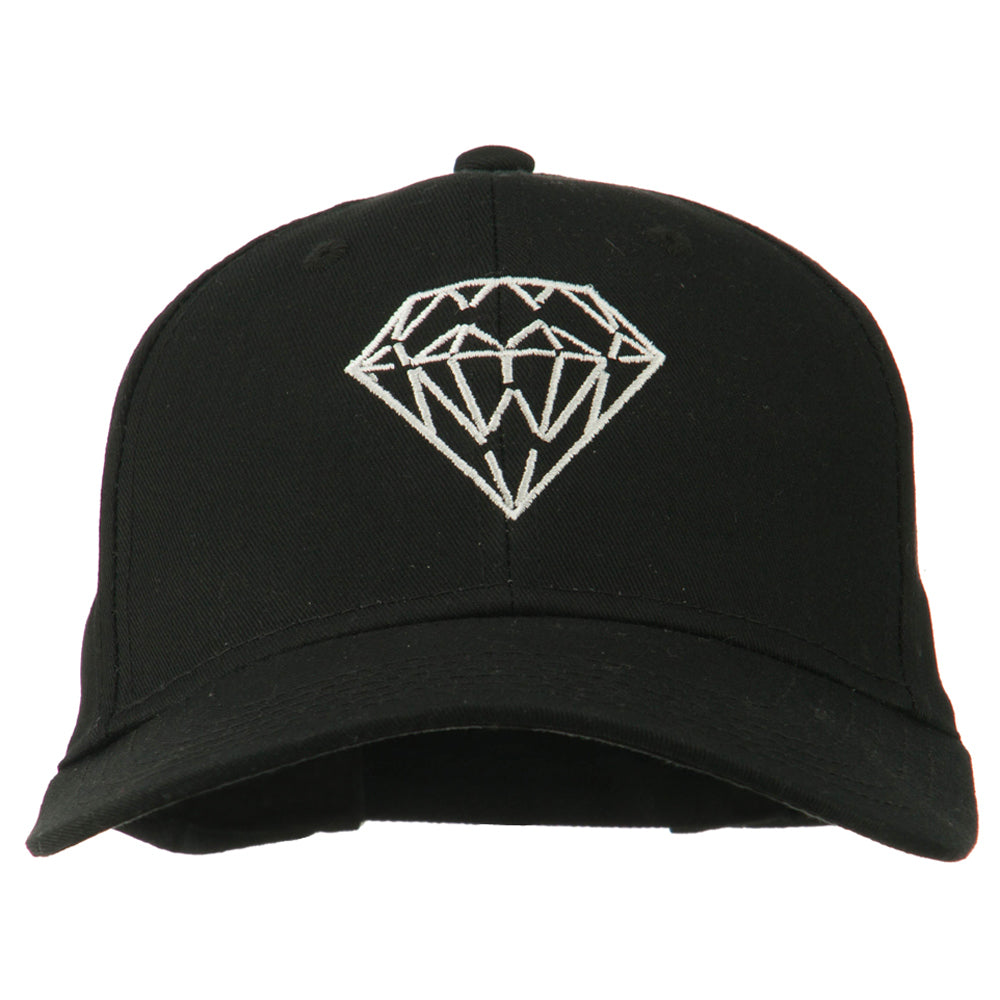 New Diamond Outline Embroidered Cotton Cap | Symbol Designed | e4Hats ...