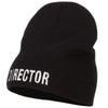 Director Embroidered Big Size Acrylic Short Beanie