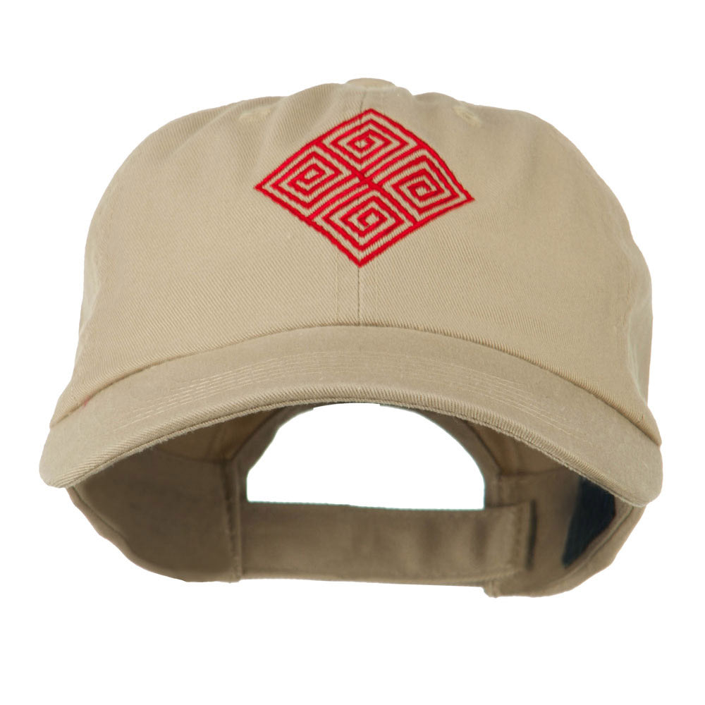 Diamond Swirl Emblem Embroidered Cap | Symbol Designed | e4Hats ...