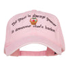 Grass is Greener Easter Embroidered Washed Cap