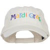 Mardi Gras Letters Embroidered Cotton Cap