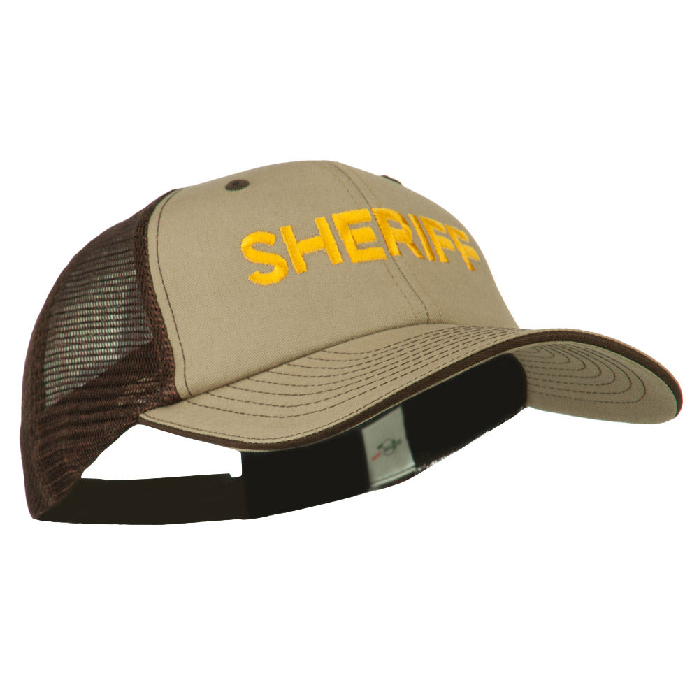 Sheriff Embroidered Big Size Garment Washed Mesh Cap | Enforcement ...