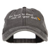 Come out of Shell Embroidered Washed Cap