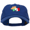 Mexico Flag with Sombrero Embroidered Unstructured Washed Cap
