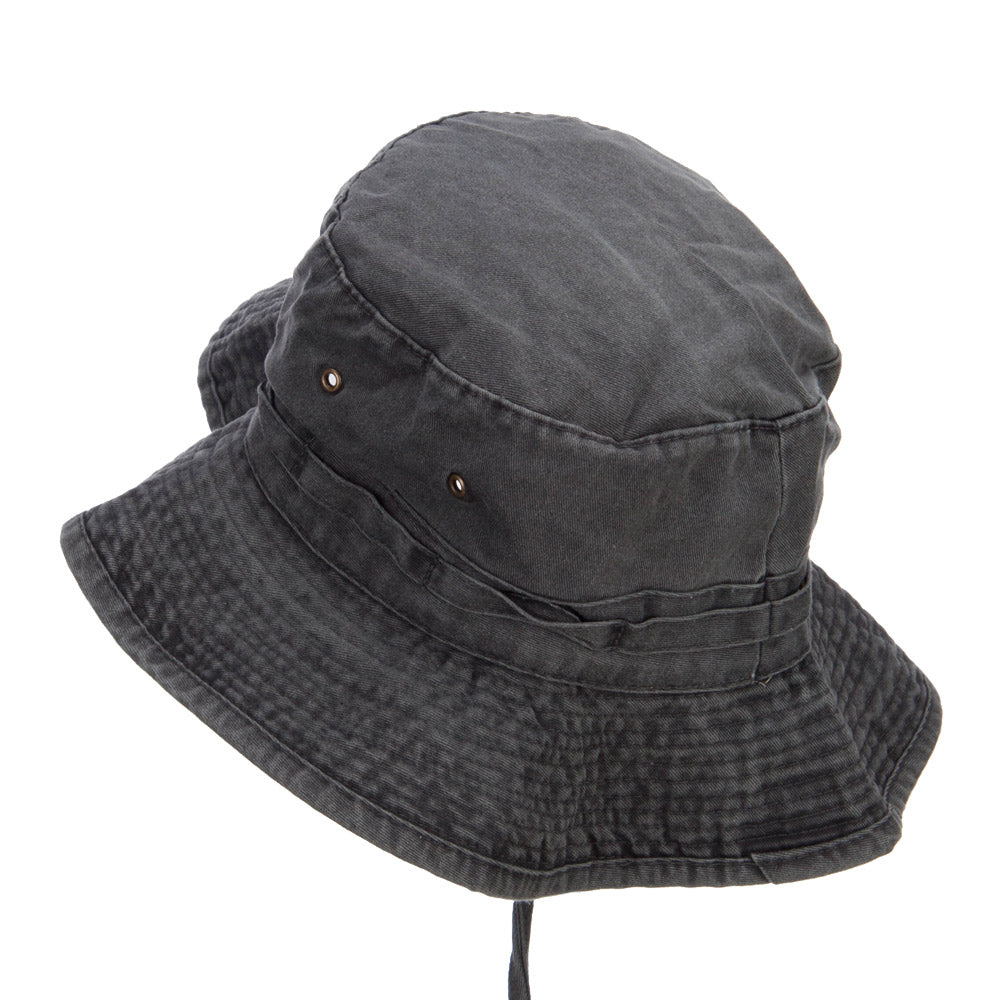 Extra Big Size Fishing Hats, Black / 2XL-3XL