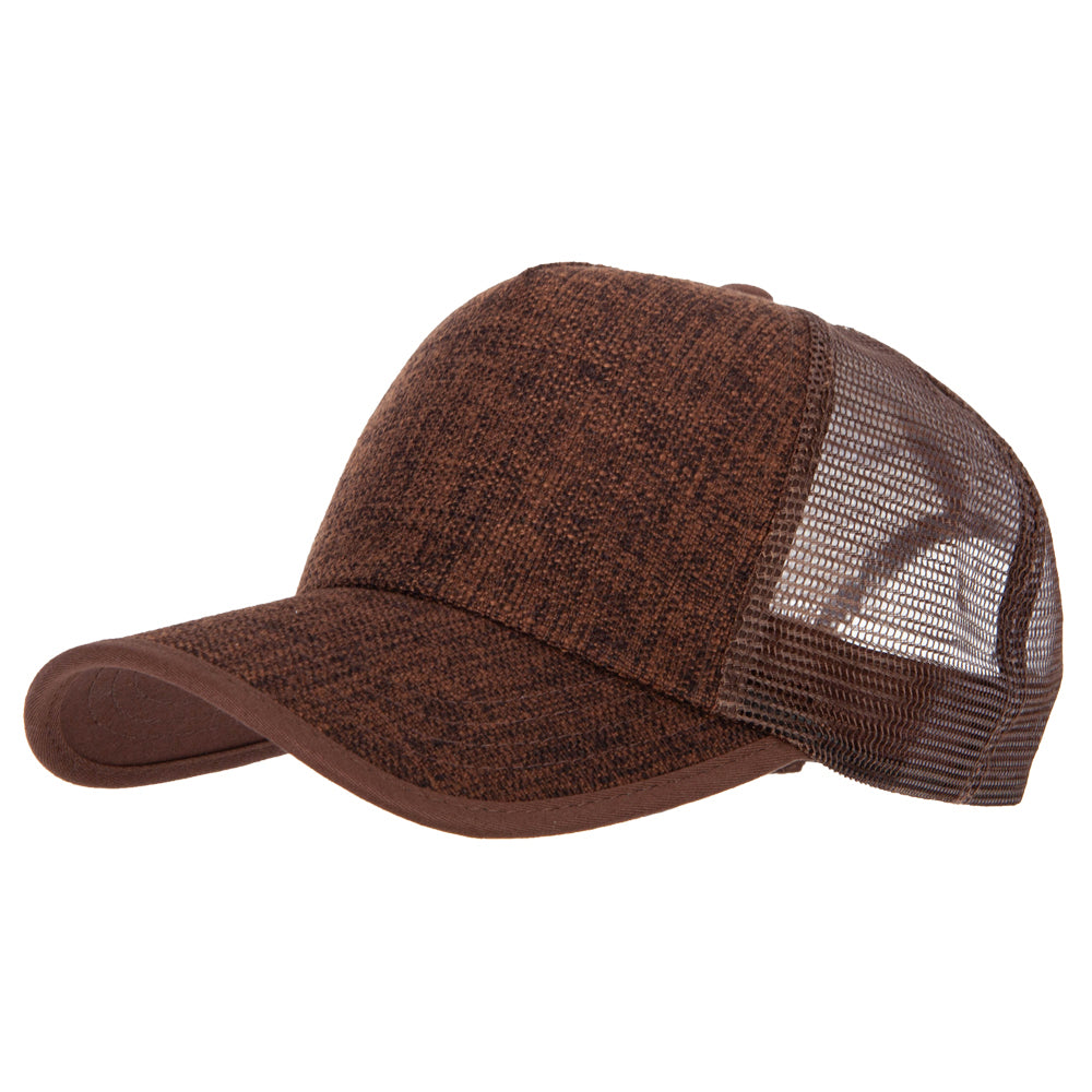 NEW PENN REELS TAN TAN TRUCKER HAT 5 PANEL HIGH CROWN TRUCKER