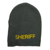 Big Size Sheriff Embroidered Ribbed Beanie