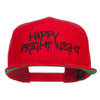Happy Fright Night Embroidered Snapback Cap