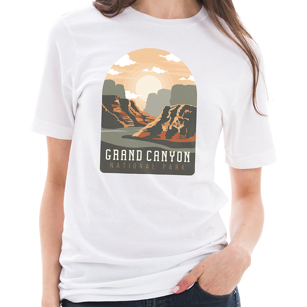 Grand Canyon National Park Designed Shirt Sleeve Cotton Deluxe – | Jersey e4Hats City/State Short Graphic 