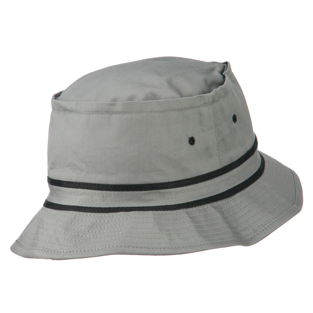 Striped Hat Band Fisherman Bucket | Hat Bucket/Dressy Hat e4Hats – 