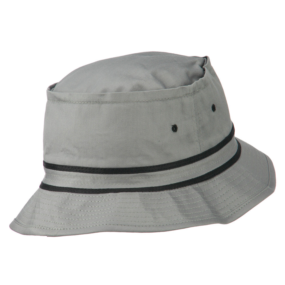 Striped Hat Band Fisherman Bucket Hat | Bucket/Dressy Hat | e4Hats –