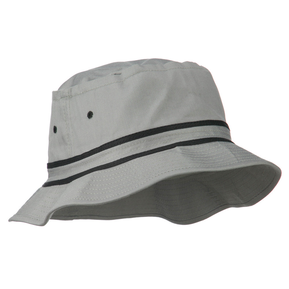 Striped Hat Band Fisherman Bucket Hat | Bucket/Dressy Hat | e4Hats –