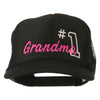 Number 1 Grandma Embroidered Youth Mesh Cap