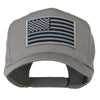 Grey American Flag Patched High Profile Cap