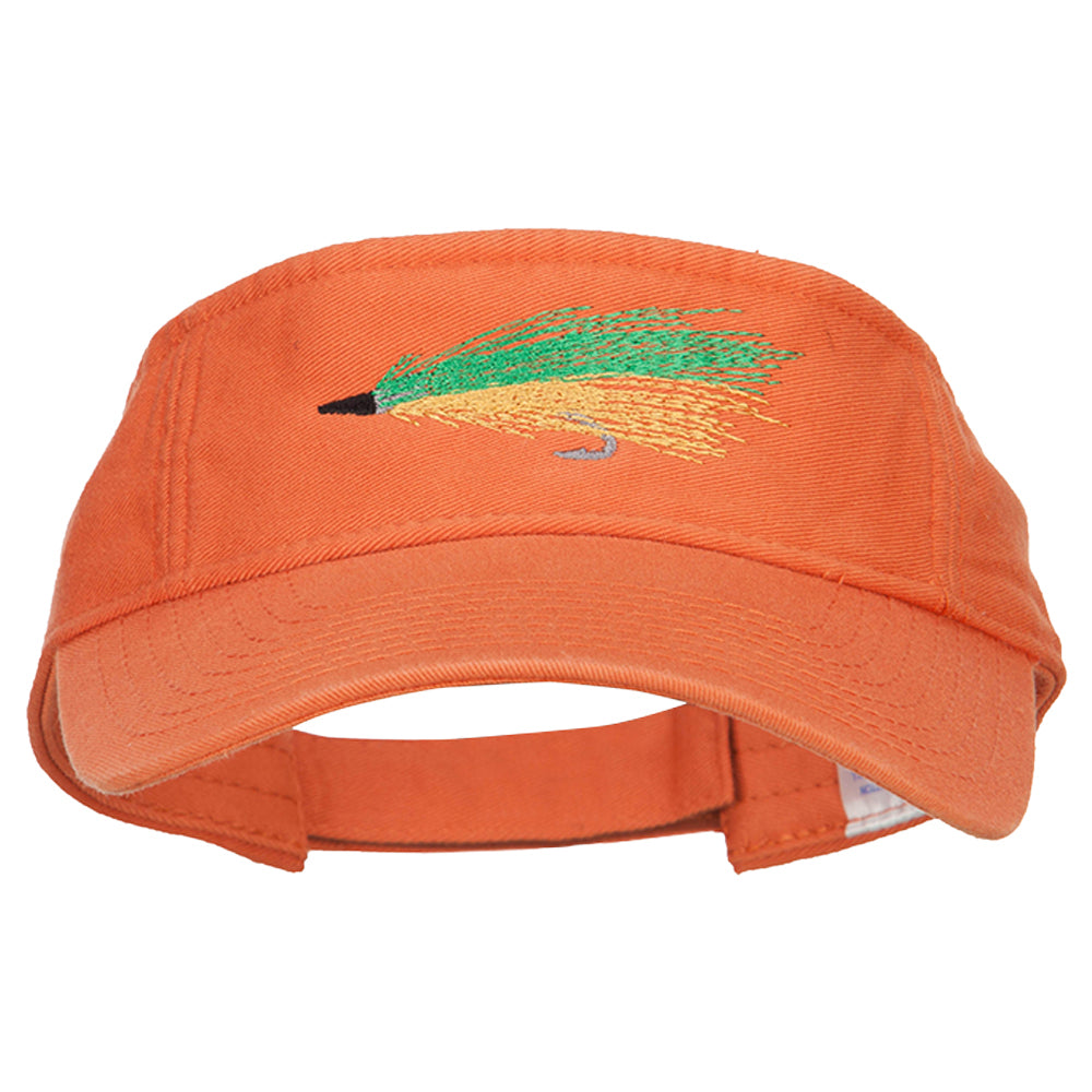 Green Fly Fishing Embroidered Pro Style Cotton Washed Visor, Leisure  Designed