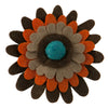 3 Layers Gerber Style Large flower Hair Pin and Clip