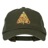 Glitter Merry Christmas Tree Embroidered Unstructured Washed Cap
