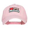 Heart My Mom Patched Washed Cap