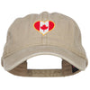 Canada Heart Flag Embroidered Washed Cap