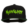 Halloween Monster Embroidered Snapback Cap