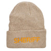 Sheriff Embroidered Oversize Cotton Long Beanie