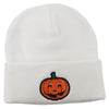 Halloween Smile Jack o Lantern Embroidered Long Beanie