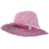 Girl's Toyo Hat with Criss Cross Open Weave Design