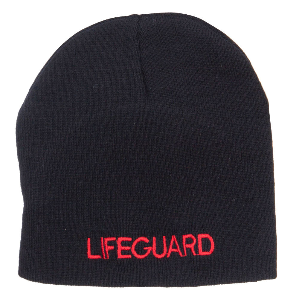 Lifeguard Embroidered Short Beanie | Rescue Designed | e4Hats – e4Hats.com