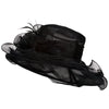 Iridescent Polyester Roses Organza Hat