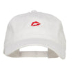 Mini Lips Embroidered Washed Cap