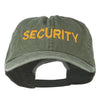 Security Letter Embroidered Big Size Washed Cap