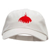Red Ornament Embroidered Low Profile Dyed Cotton Twill Cap - Putty OSFM