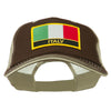 Italy Flag Embroidered Patched Big Size Washed Mesh Cap