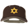 Jewish Star Embroidered Big Size Mesh Cap