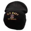 US Navy Veteran Big Size Acrylic Long Beanies - Black XL-3XL