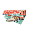 Kayaking Embroidered Patches