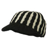 Two Tone Cable Knit Military Cap