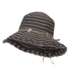 Classic Braid Striped Bucket Hat