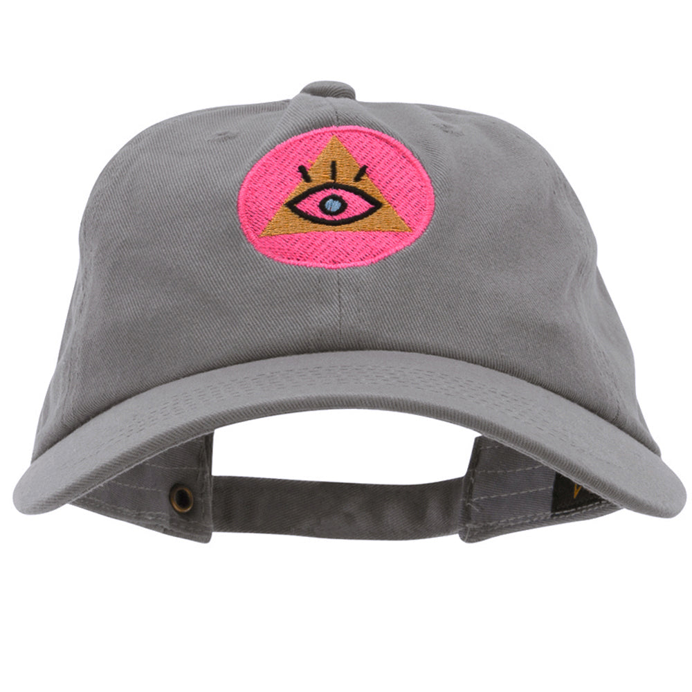 Pyramid Eye Embroidered Unstructured Cotton Twill Washed Cap | Mascot ...