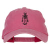 Skeleton Outline Embroidered Unstructured Cotton Cap