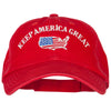 Keep America Great USA Flag Map Embroidered Low Profile Washed Cap