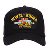 WW2 Korea Vietnam Veteran Patched Mesh Cap