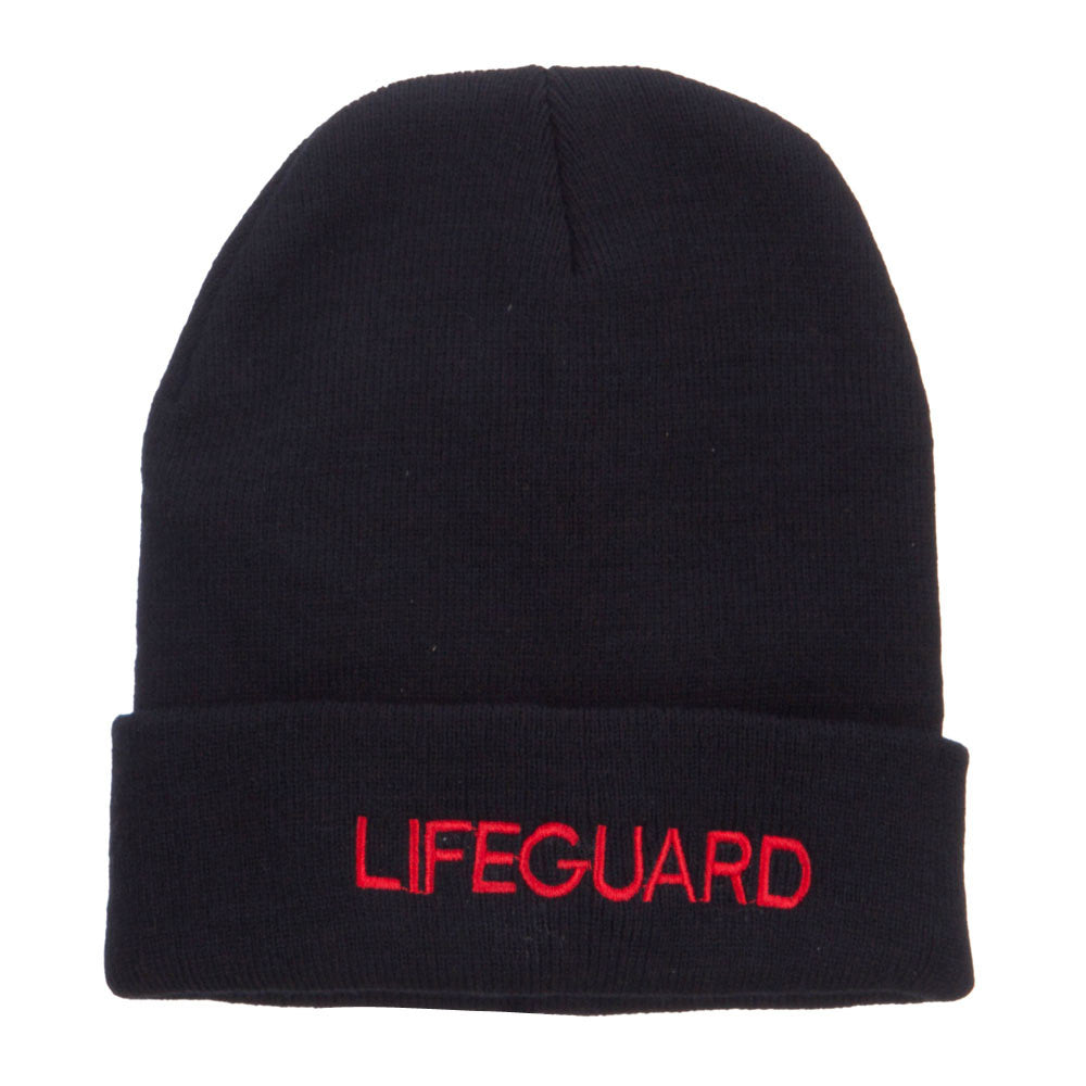 Lifeguard Embroidered Long Cuff Beanie | Rescue Designed | e4Hats ...